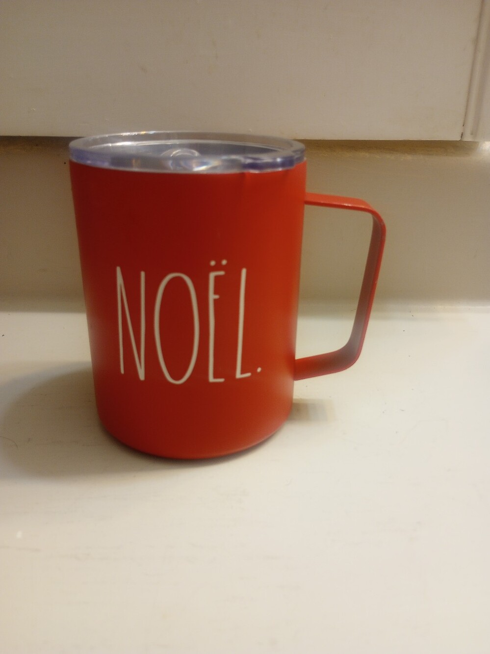 Rae Dunn "Noel" Travel Mug With Handle And Lid